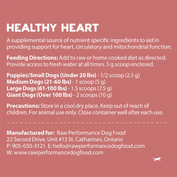 Raw Performance Healthy Heart Supplement