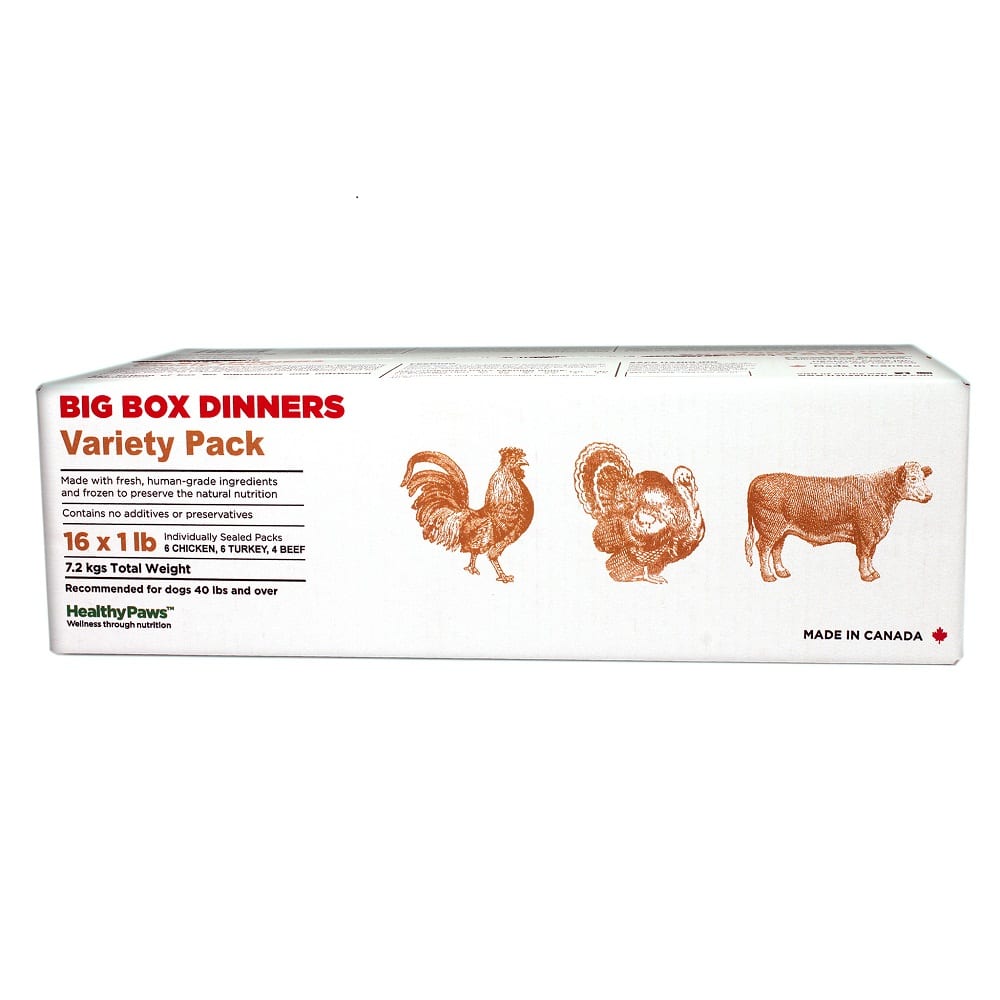 Healthy Paws Big Box Dinners - Variety Pack