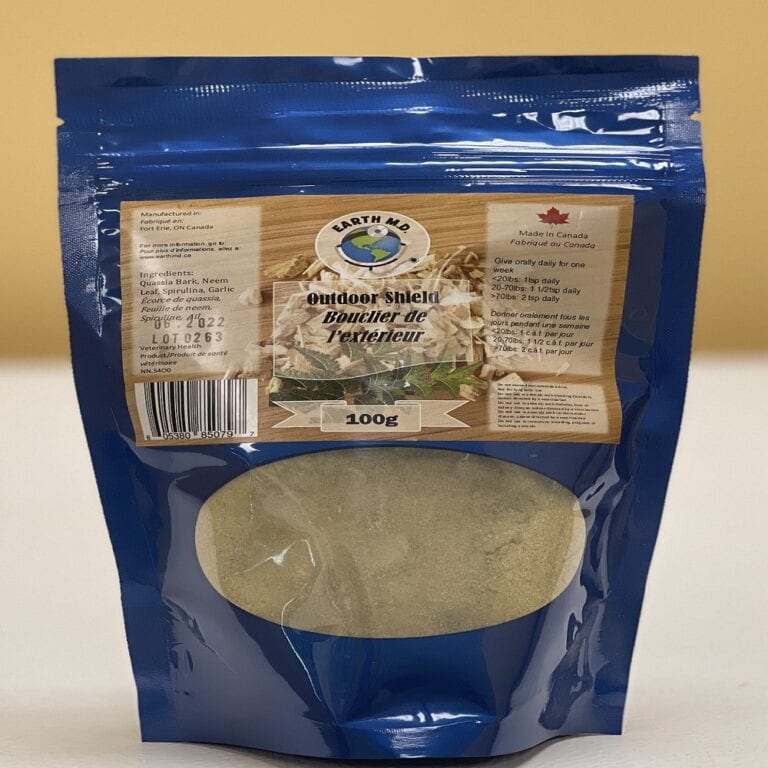 Earth MD Outdoor Shield 100g ( prevent Flea & Tick) Bones Pet Boutique