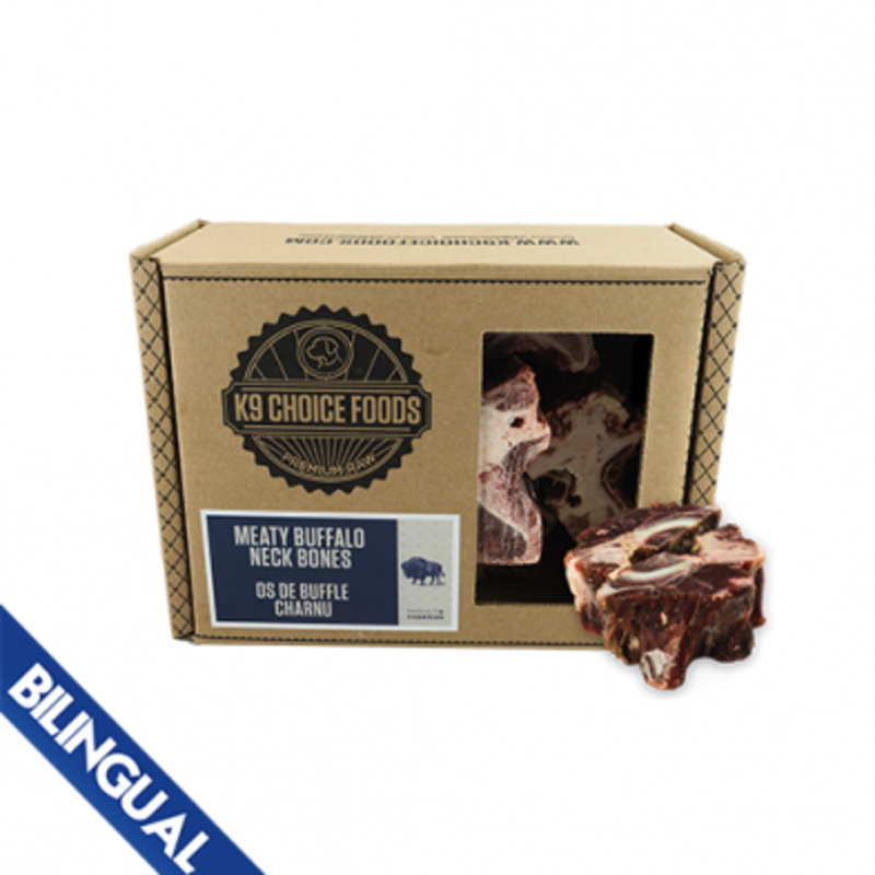 K9 Choice Meaty Buffalo Neck Bones 3 lb Bones Pet Boutique