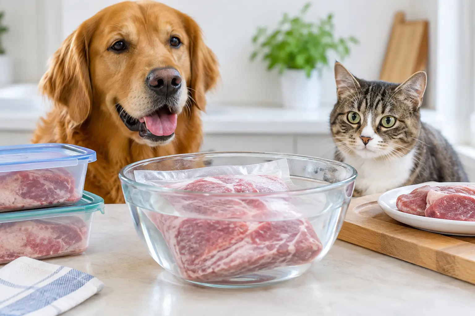 How to Safely Thaw Raw Food for Dogs and Cats