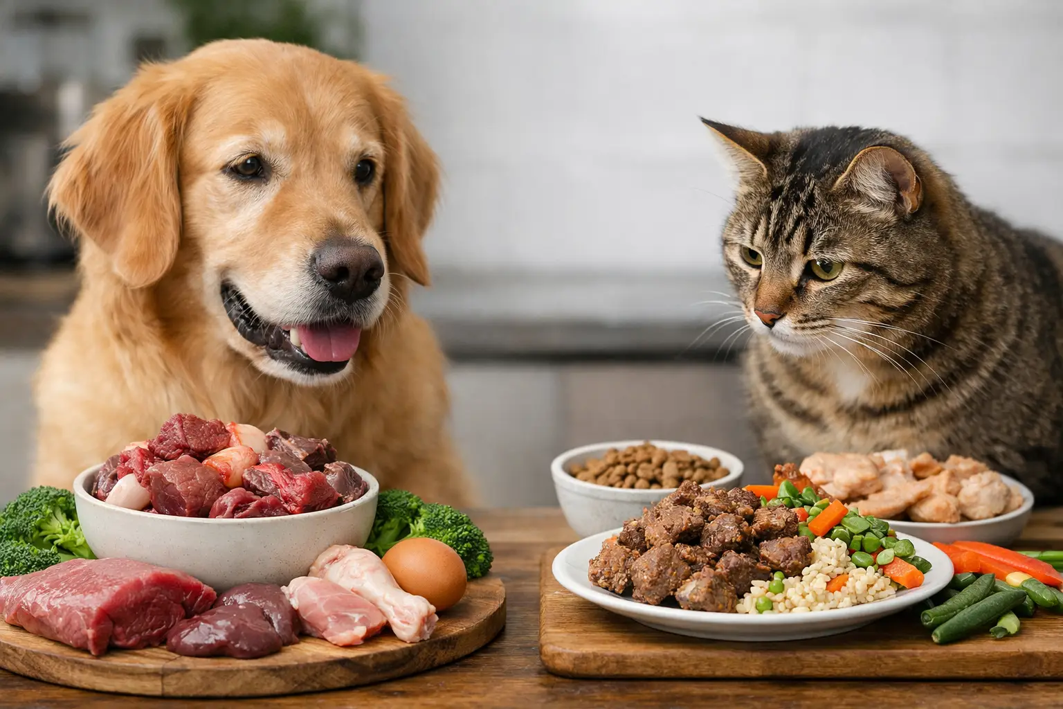 Raw Food Versus Cooked Food for Dogs and Cats
