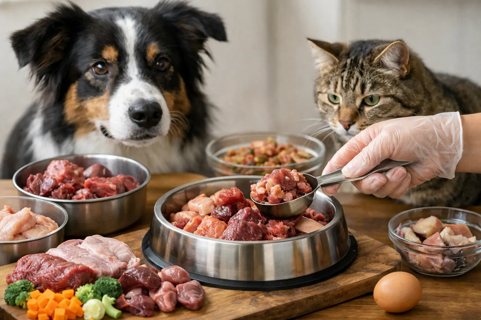 Raw Meal Portioning for Healthy Dogs and Cats